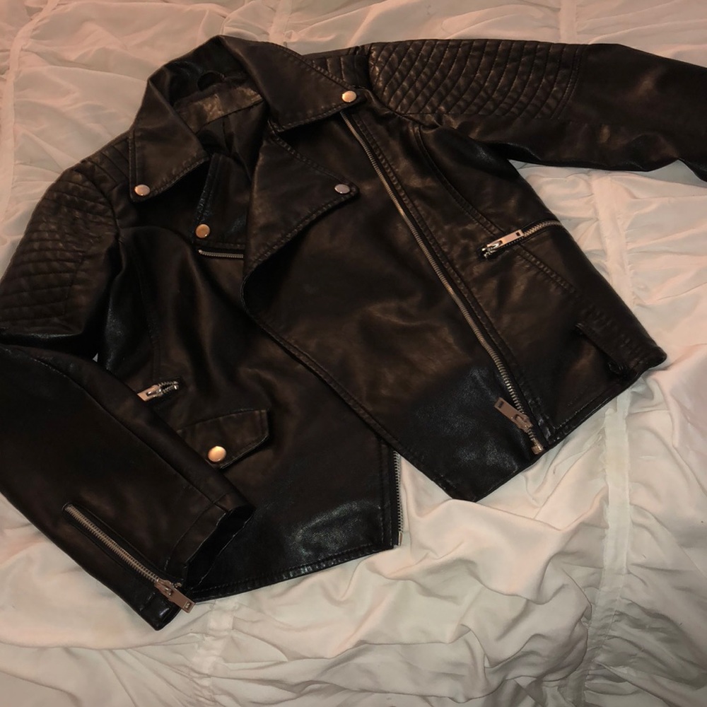 Fake leather jacket
